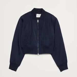 Banana Republic Water-Resistant Cropped Bomber Jacket
